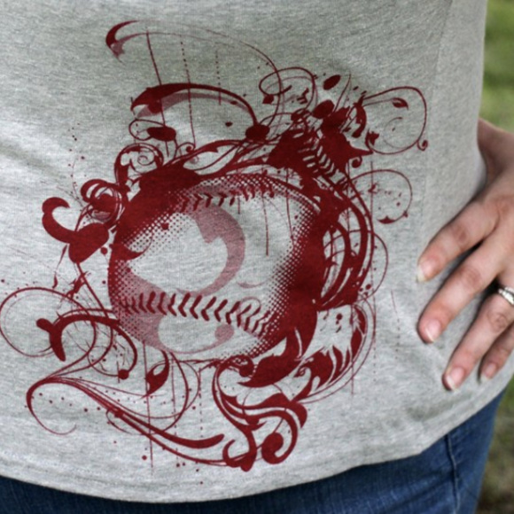 ⚾️ Baseball Graphic Tee Shirt Play Ball Quote Fan - Picture 3 of 3